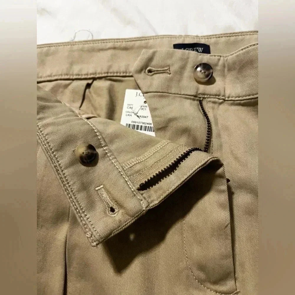 J Crew Shorts Pleated Khaki Chino 4” Inseam NWT Womens Size 16 Cotton - Picture 6 of 11
